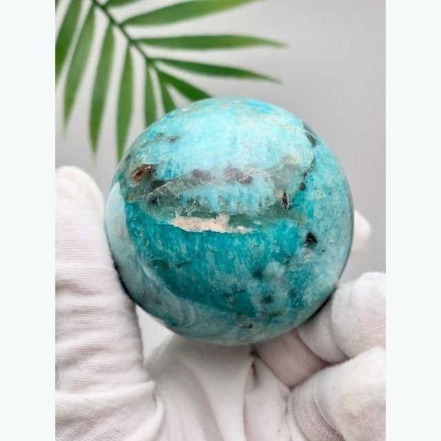 Amazonite and Smoky Quartz Sphere