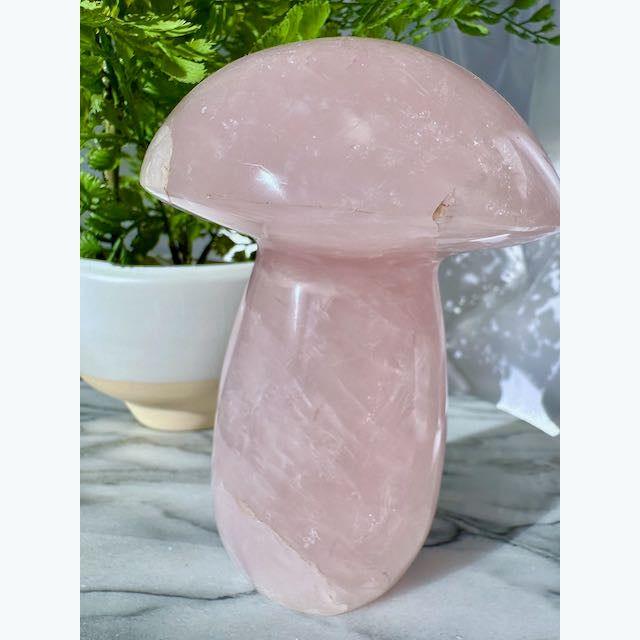 XL Rose Quartz Mushroom