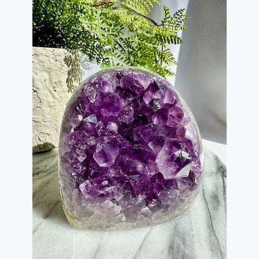 Amethyst Freeform with Large Crystals