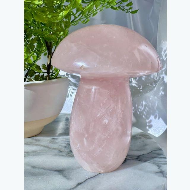 XL Rose Quartz Mushroom