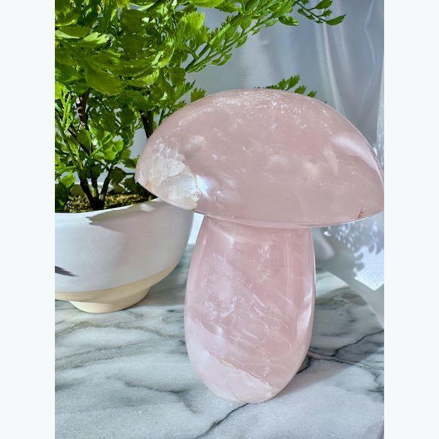 XL Rose Quartz Mushroom