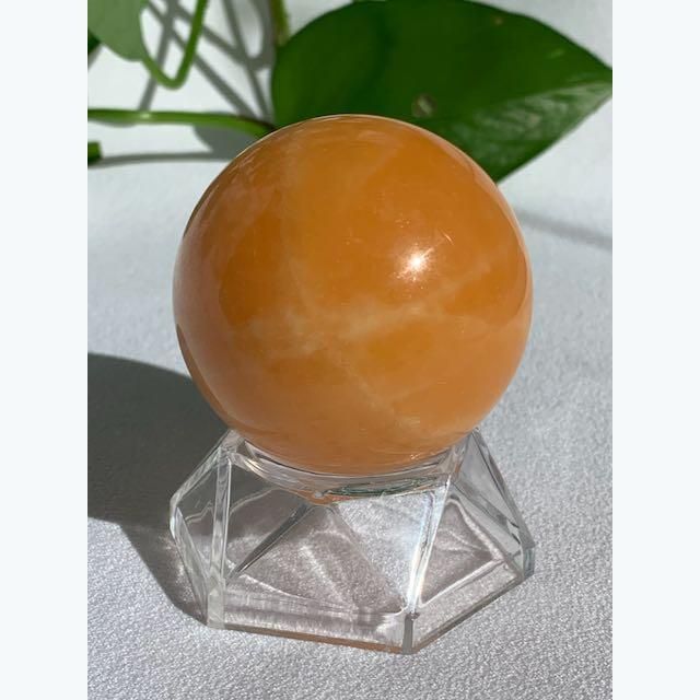 Orange Calcite Sphere