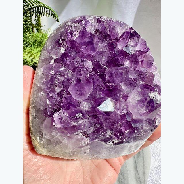 Amethyst Freeform with Large Crystals