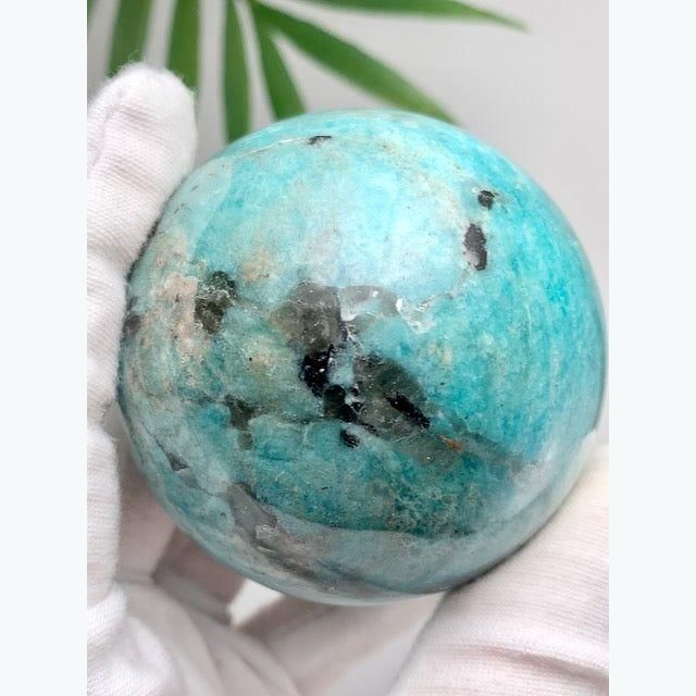 Amazonite and Smoky Quartz Sphere