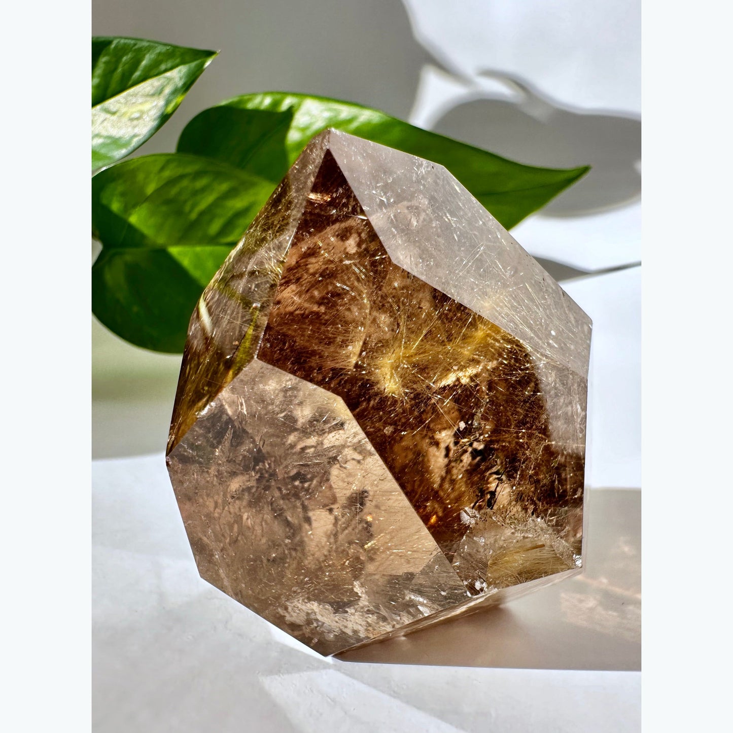 Smoky Citrine with Rutile