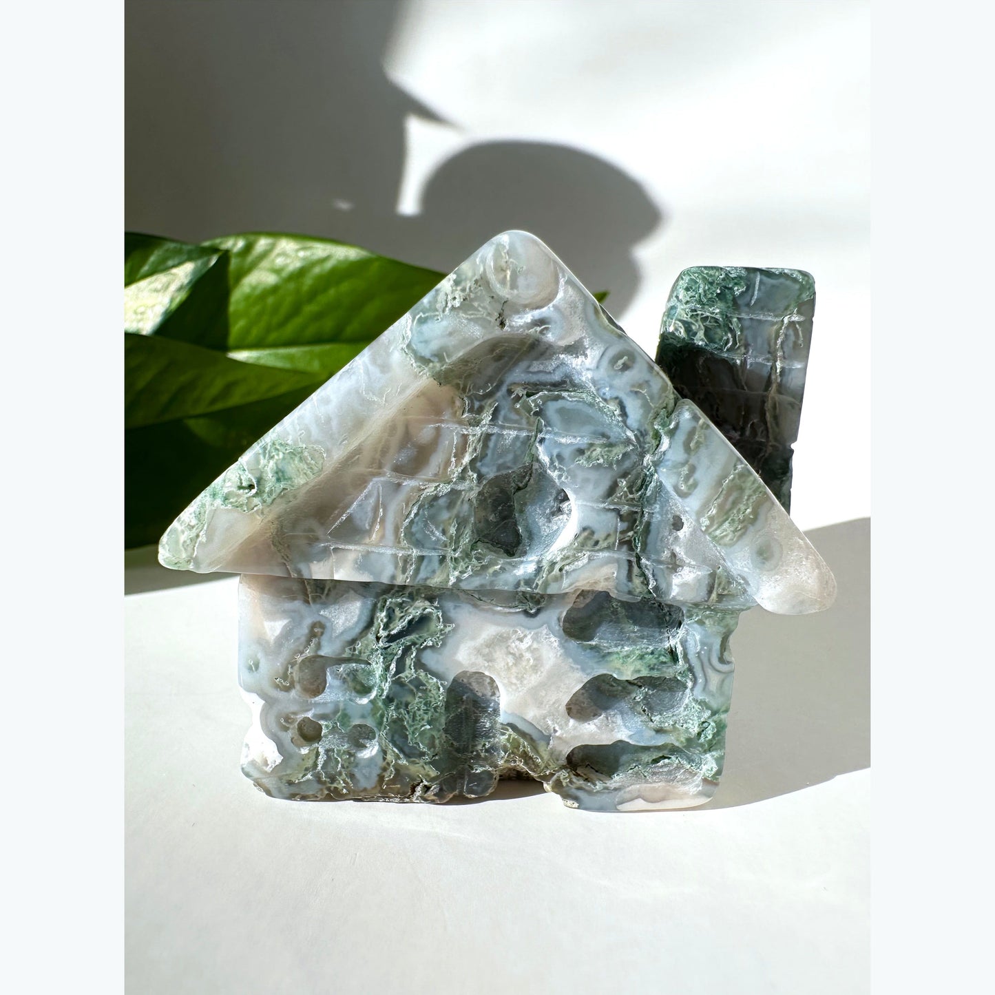 Moss Agate Crystal Cottage No.3