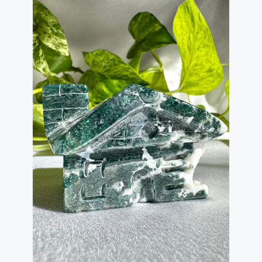 Moss Agate Crystal Cottage No.2