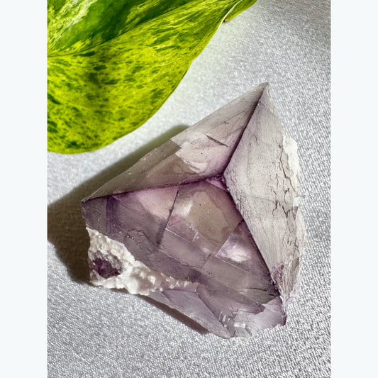 Purple Fluorite Pyramid Crystal