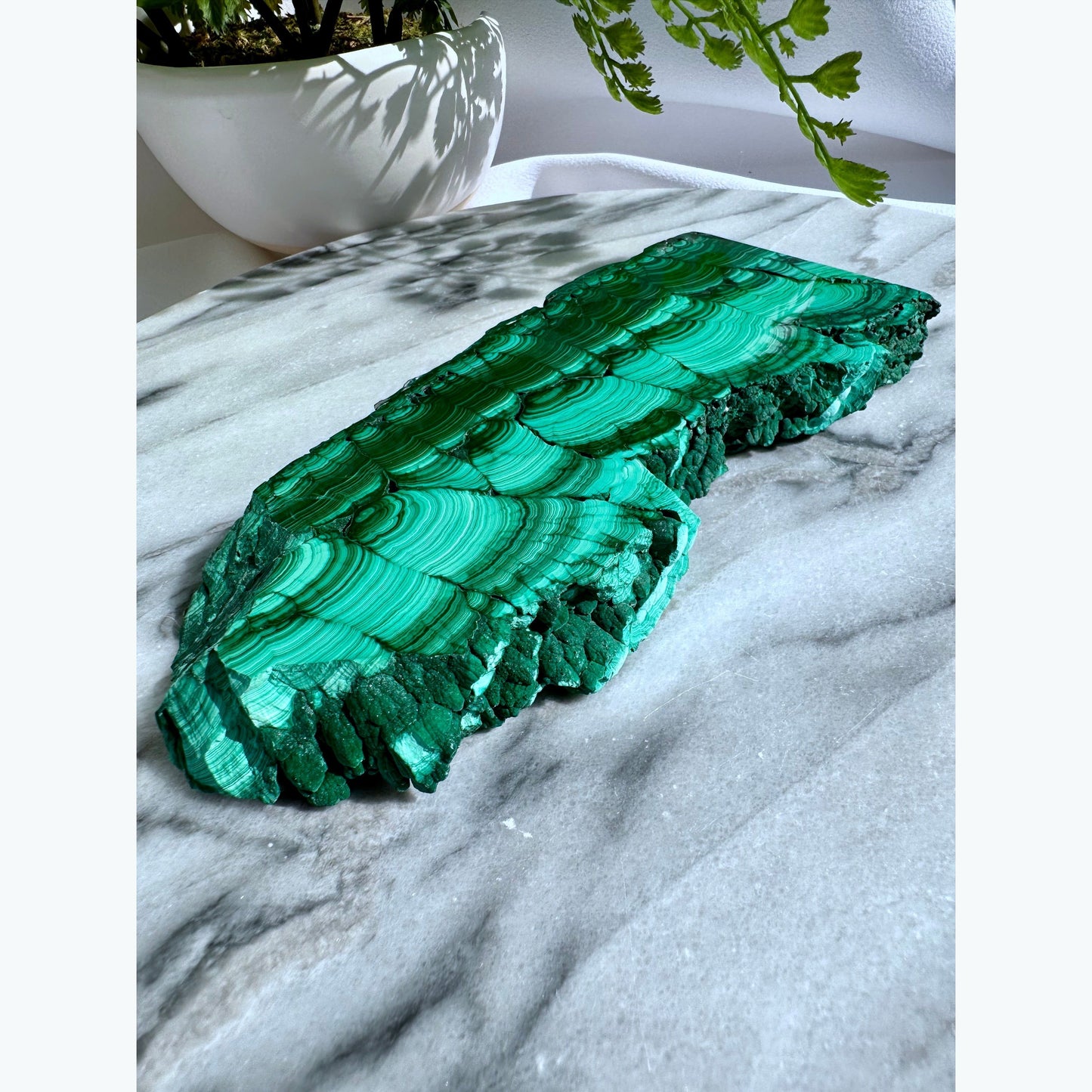 Large Polished Malachite Slab