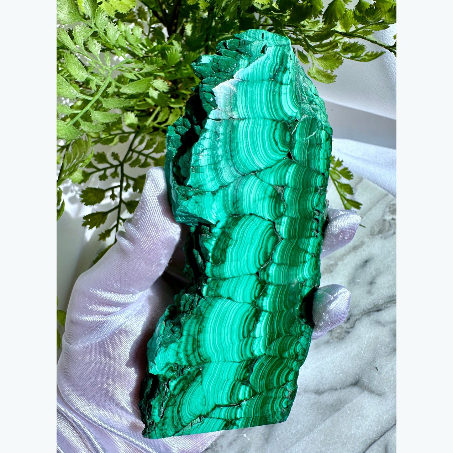 Large Polished Malachite Slab