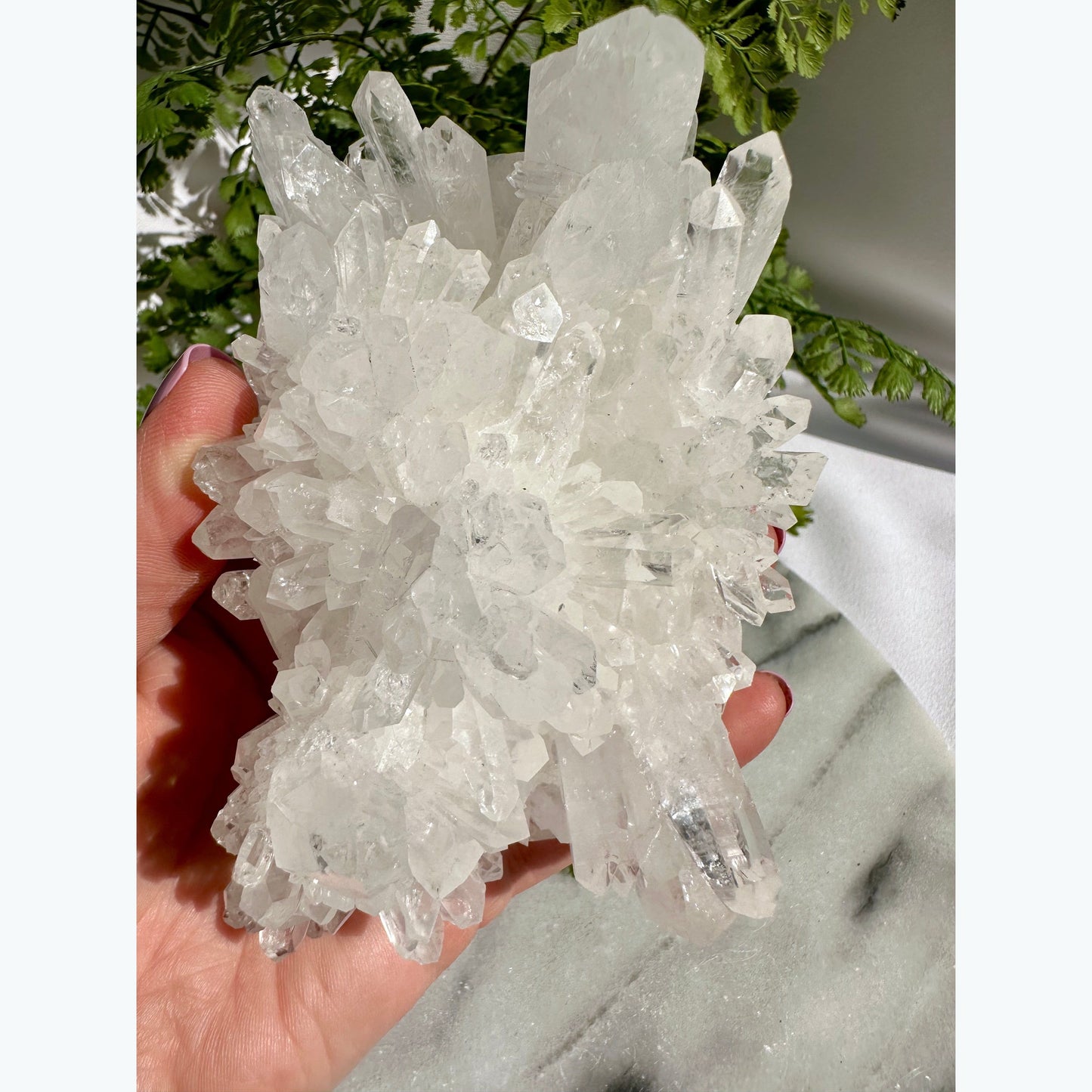 Chrysanthemum Quartz Cluster