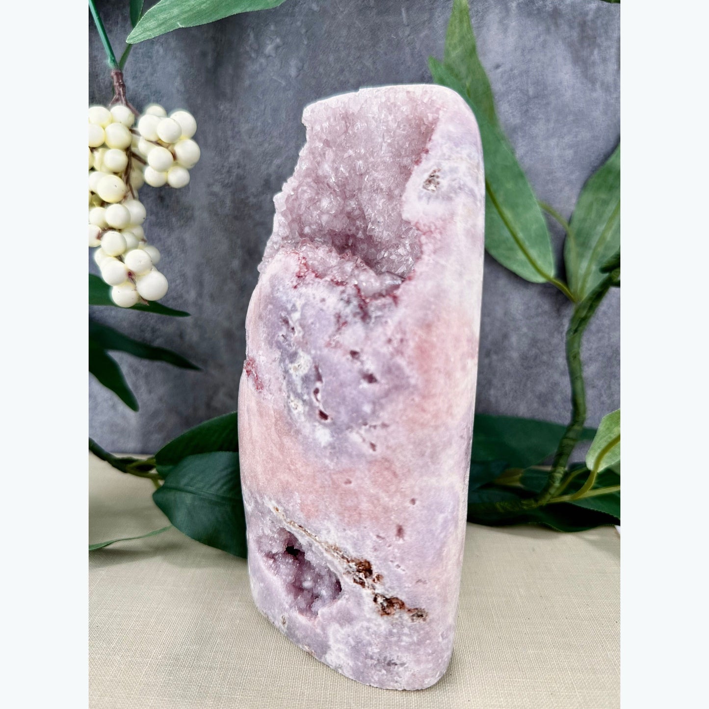 Large Pink Amethyst Statement Crystal