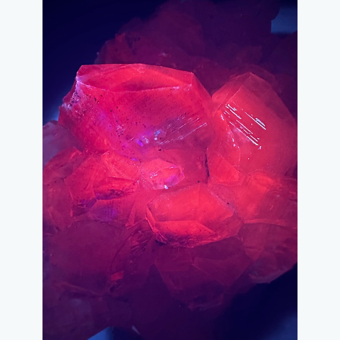 UV Reactive Calcite Crystal Cluster