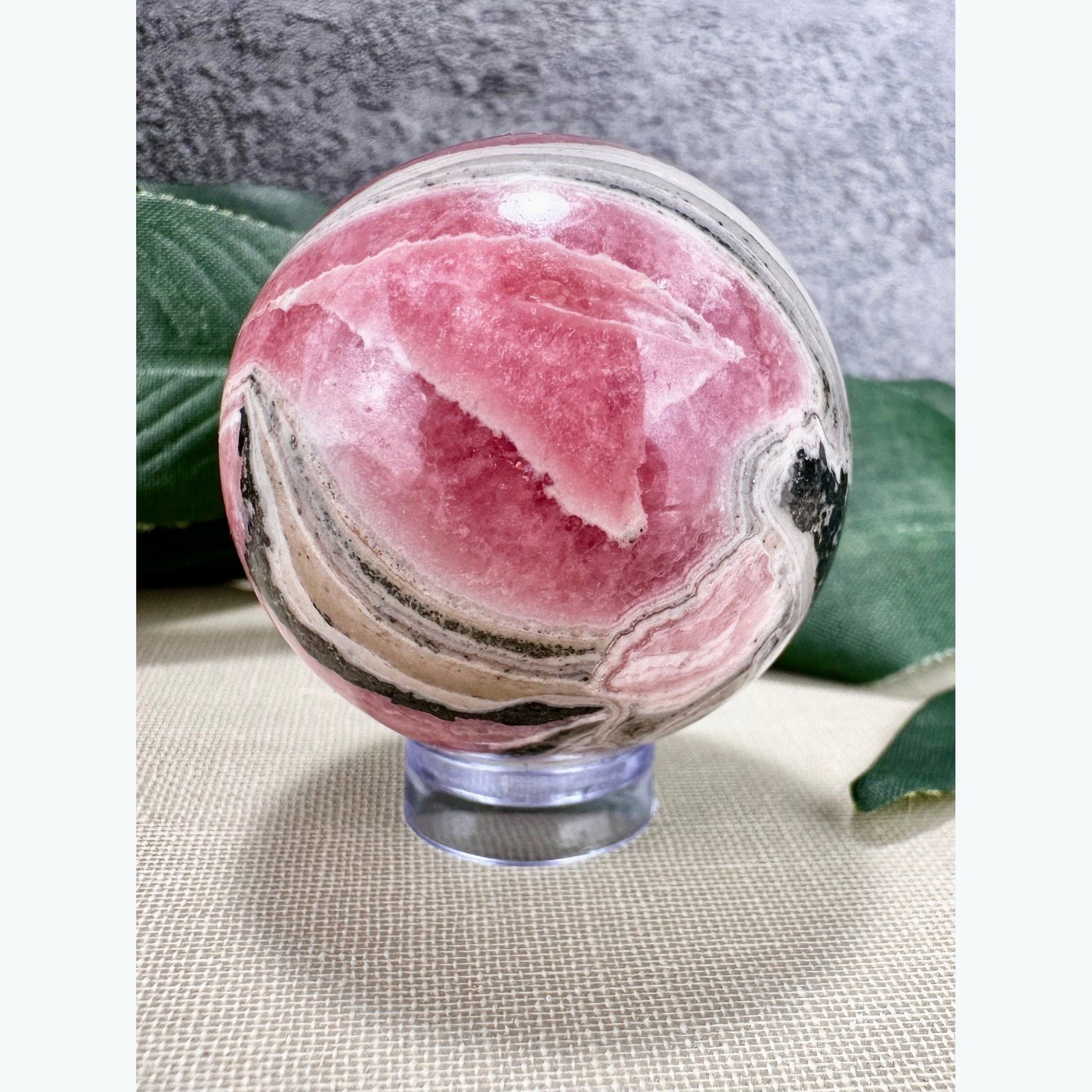 High Quality Rhodochrosite Crystal Sphere