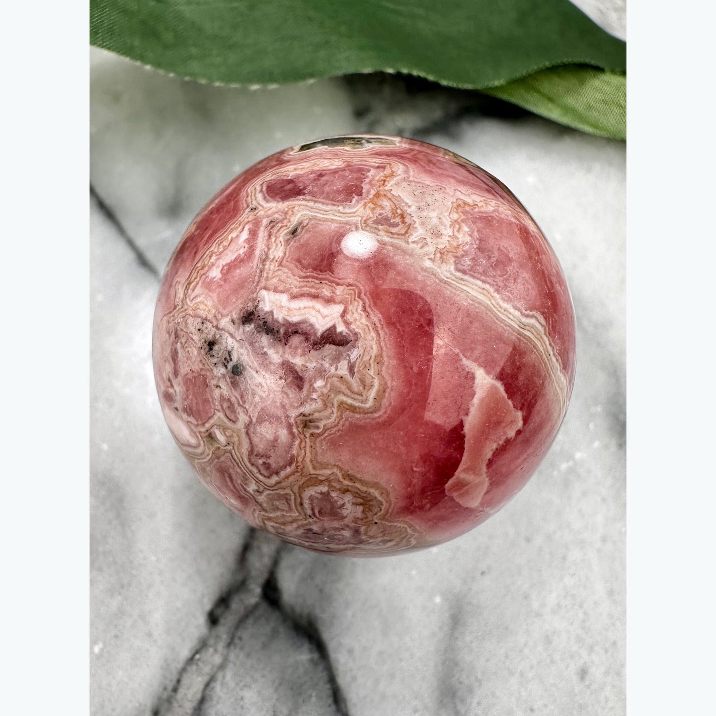 Rhodochrosite Crystal Sphere