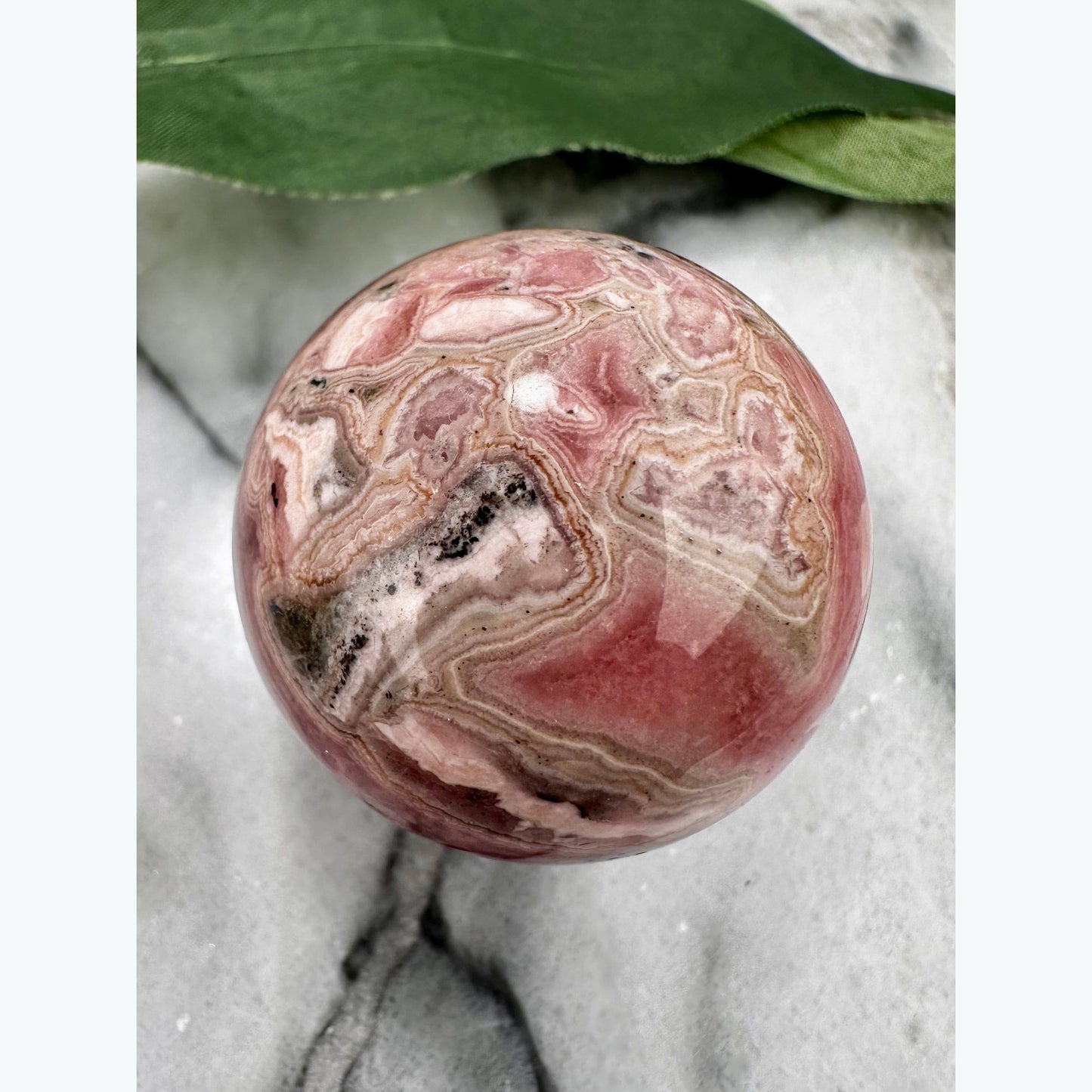 Rhodochrosite Crystal Sphere