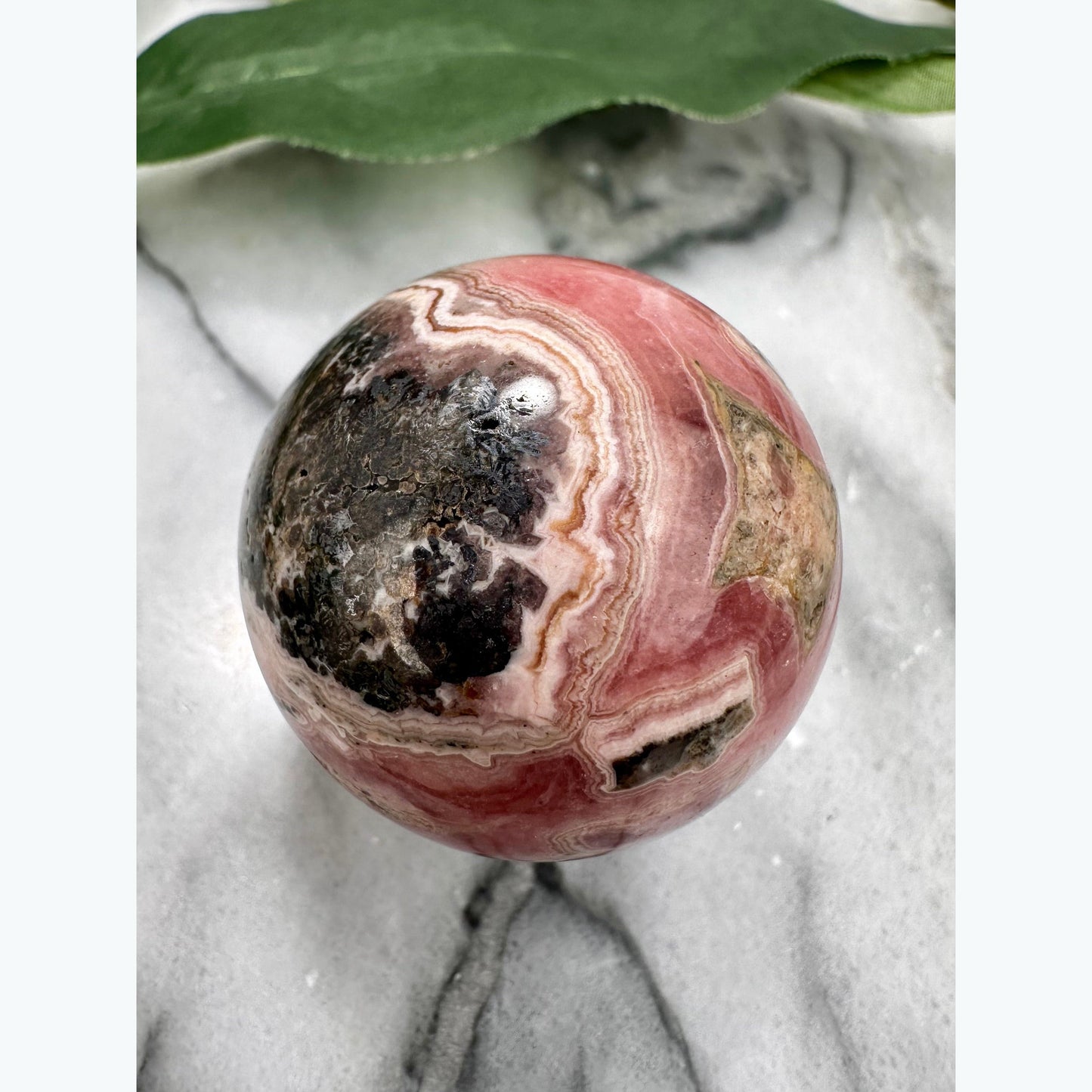 Rhodochrosite Crystal Sphere