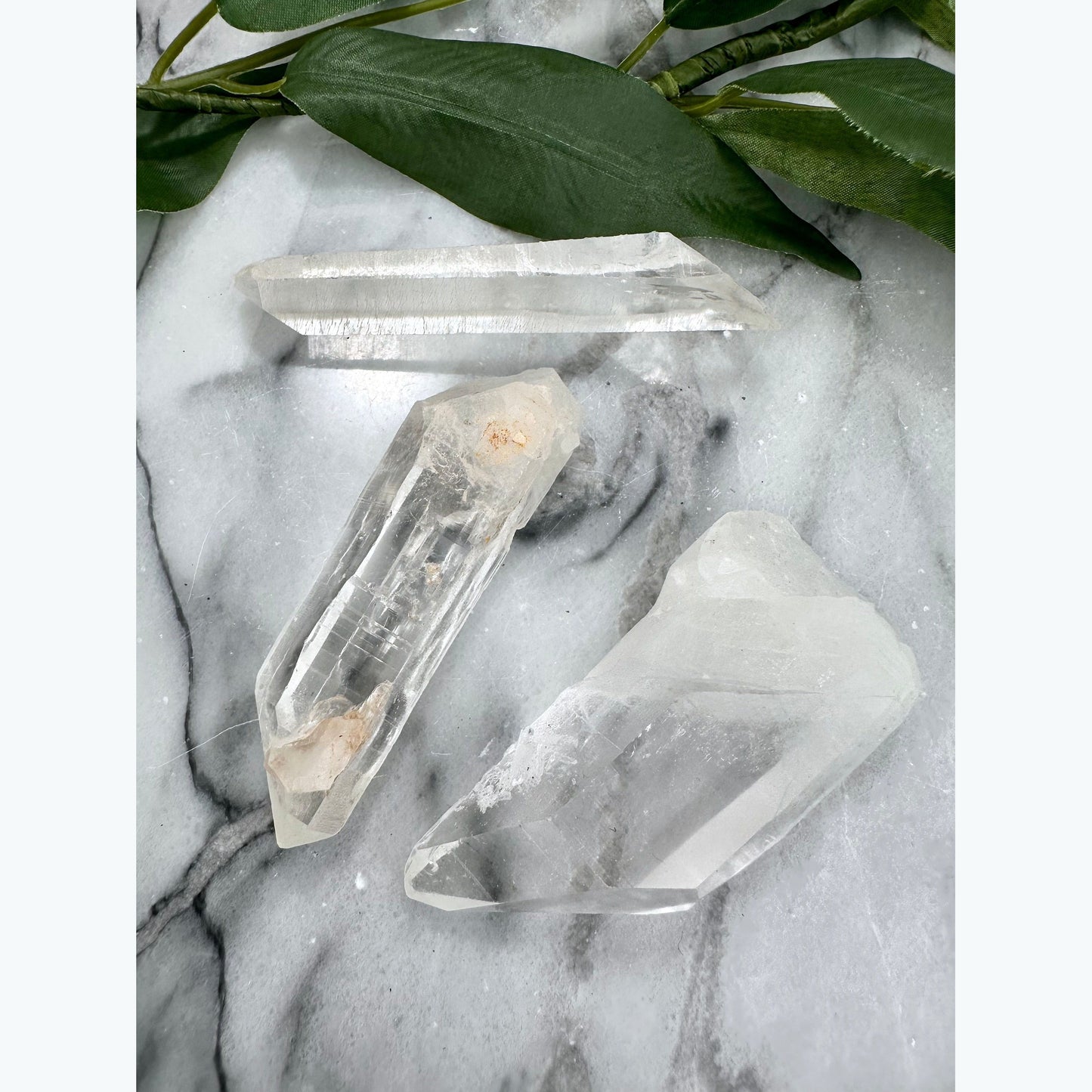 Brazilian Clear Quartz Crystals (Set of 3)