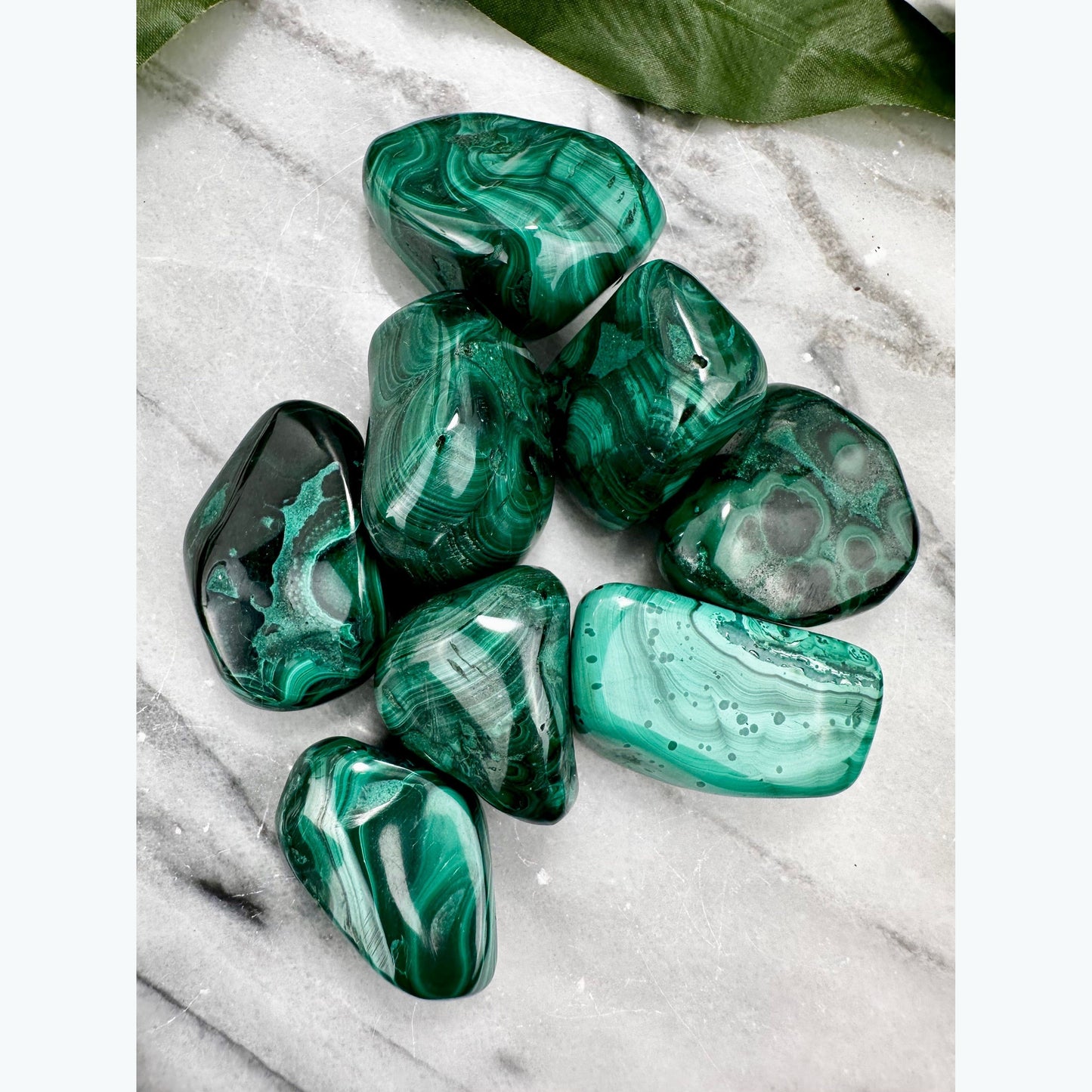 Polished Malachite Tumble