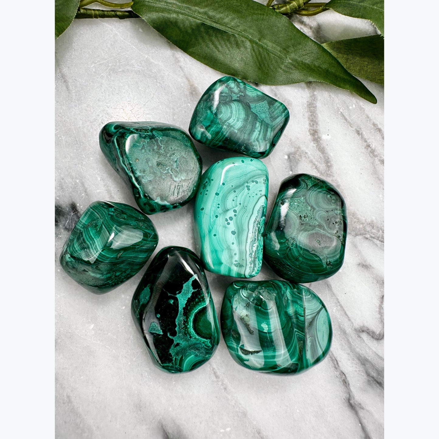 Polished Malachite Tumble