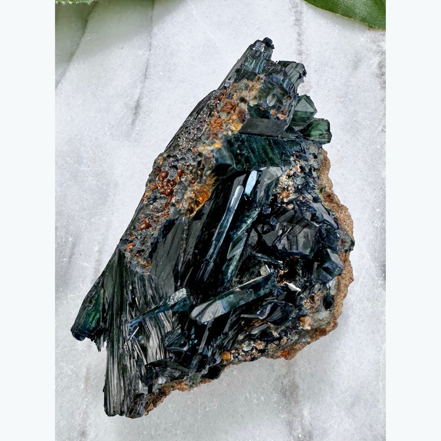 Vivianite Crystals on Matrix