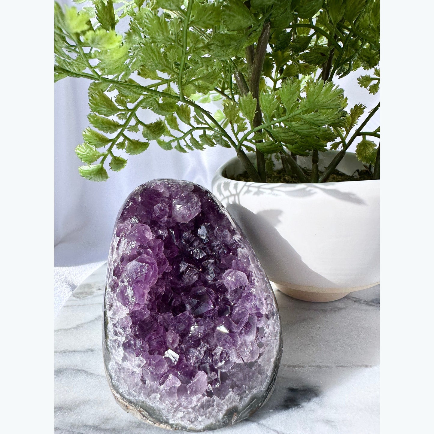 Amethyst Crystal Cluster Geode