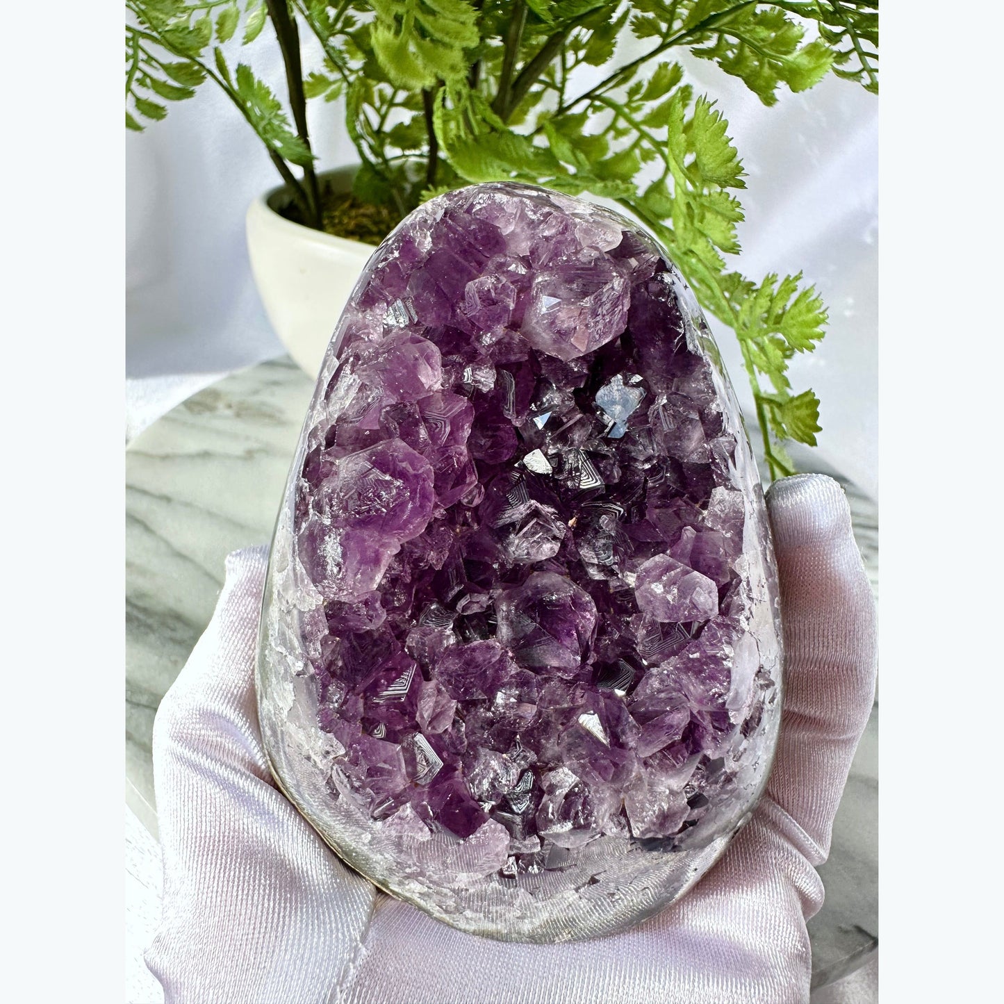 Amethyst Crystal Cluster Geode