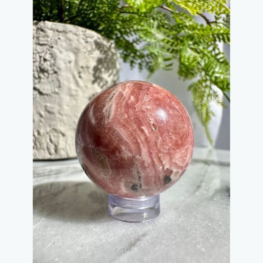 Rhodochrosite Crystal Sphere