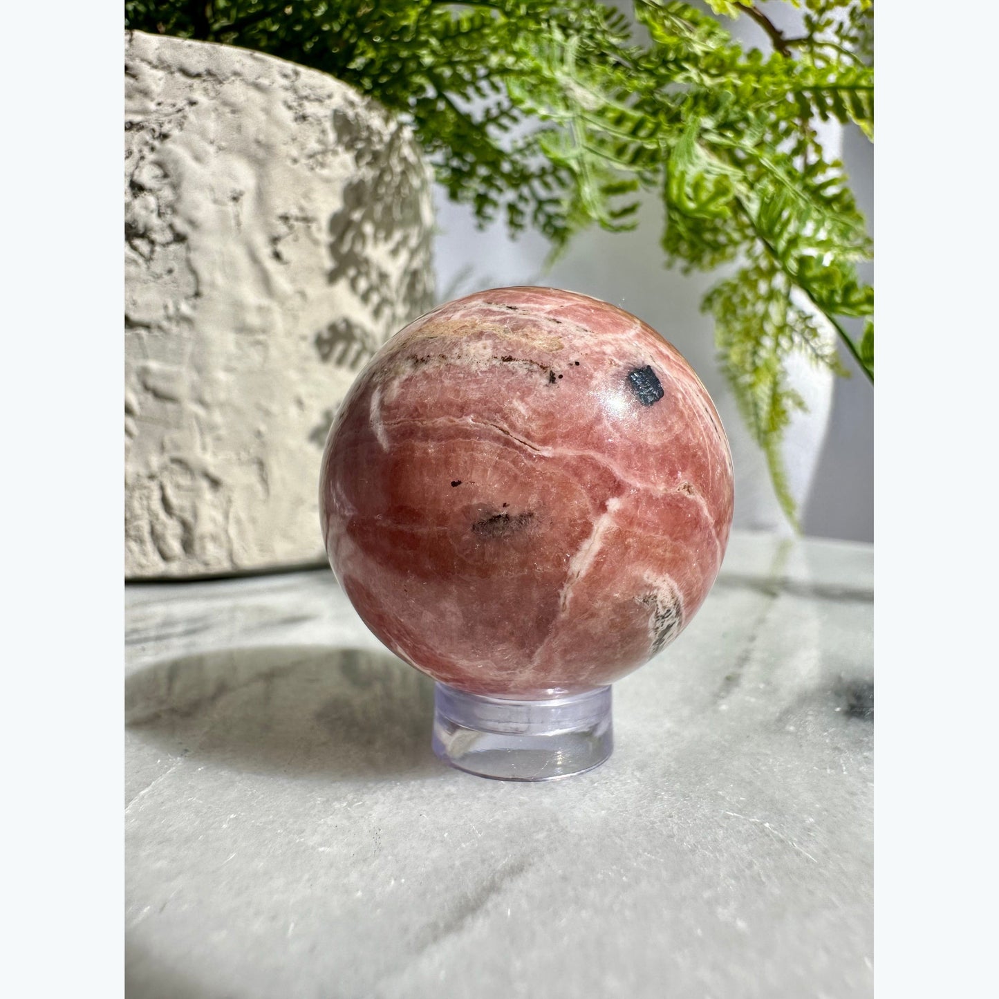 Rhodochrosite Crystal Sphere