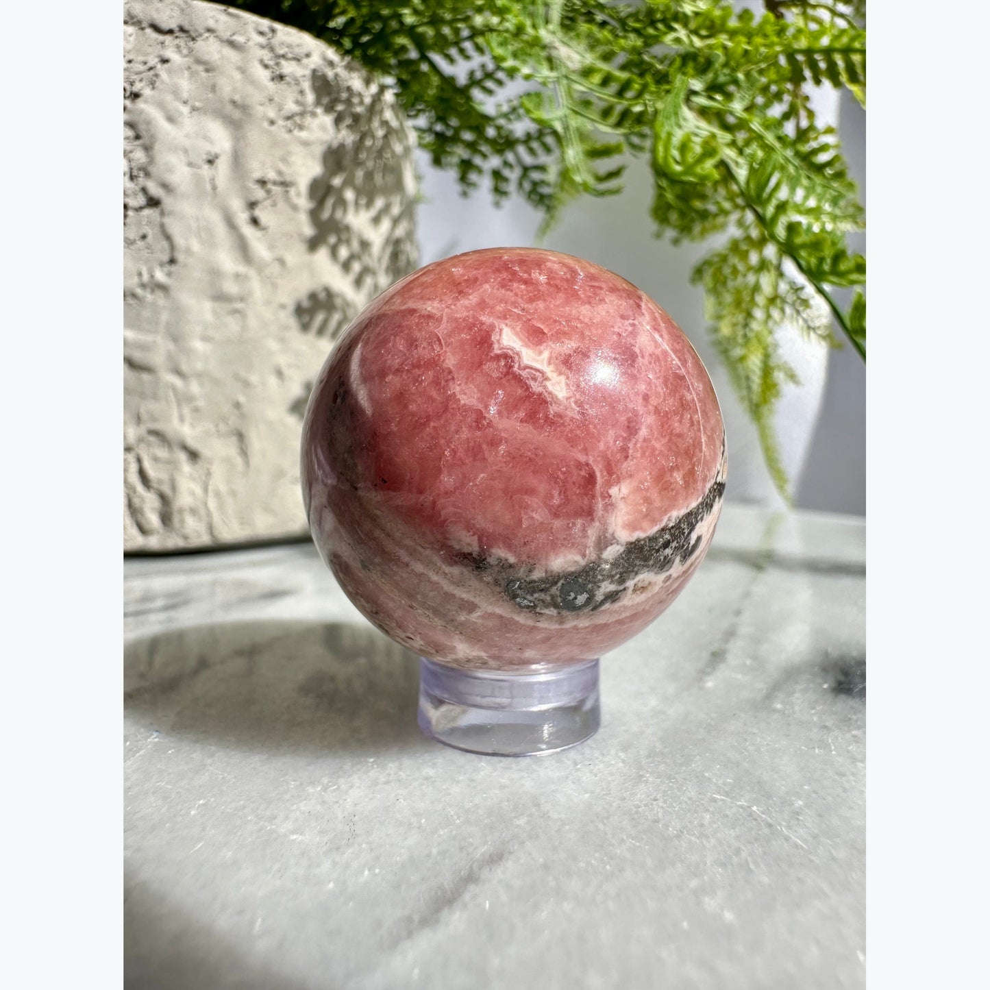 Rhodochrosite Crystal Sphere